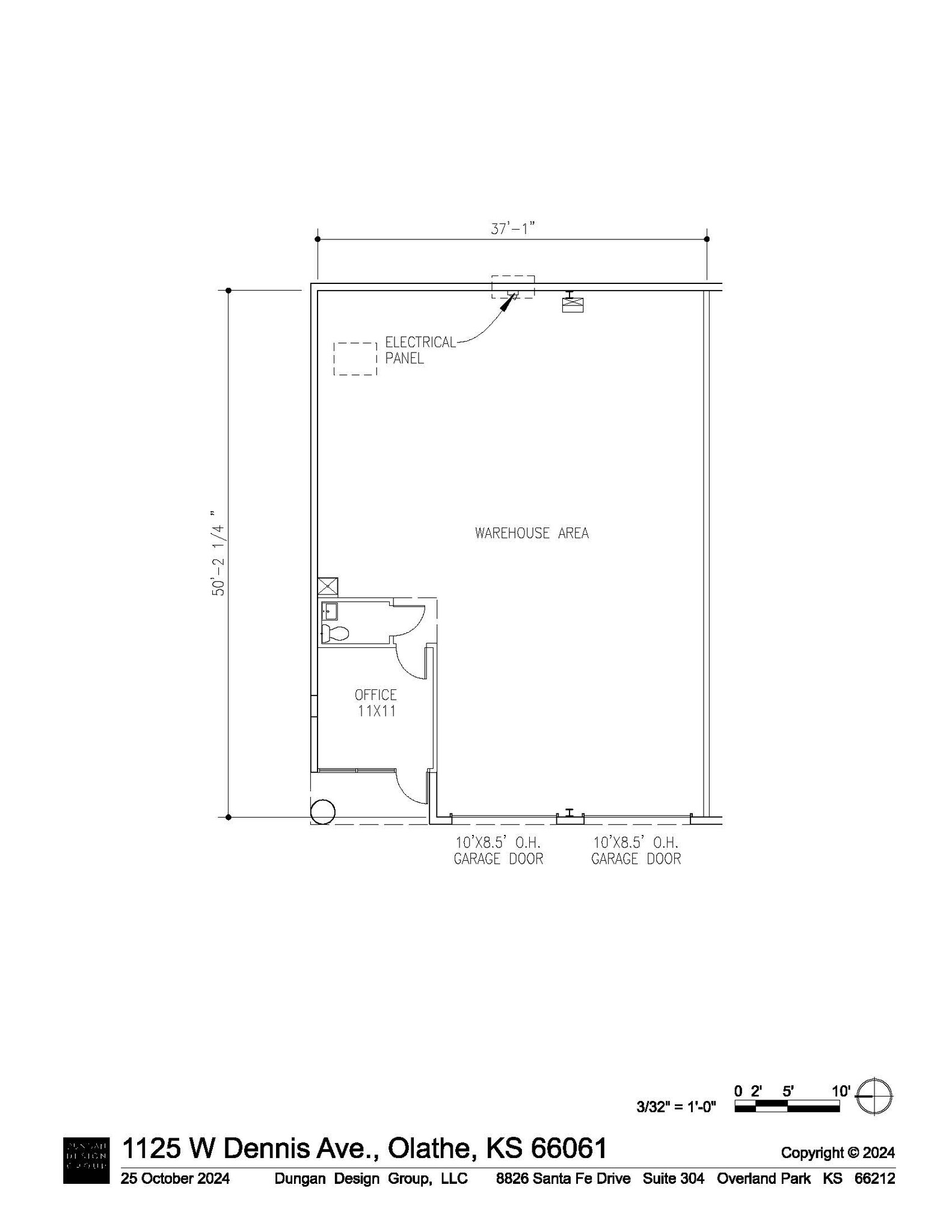 1125-1147 W Dennis Ave, Olathe, KS for lease Floor Plan- Image 1 of 1