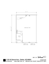 1125-1147 W Dennis Ave, Olathe, KS for lease Floor Plan- Image 1 of 1