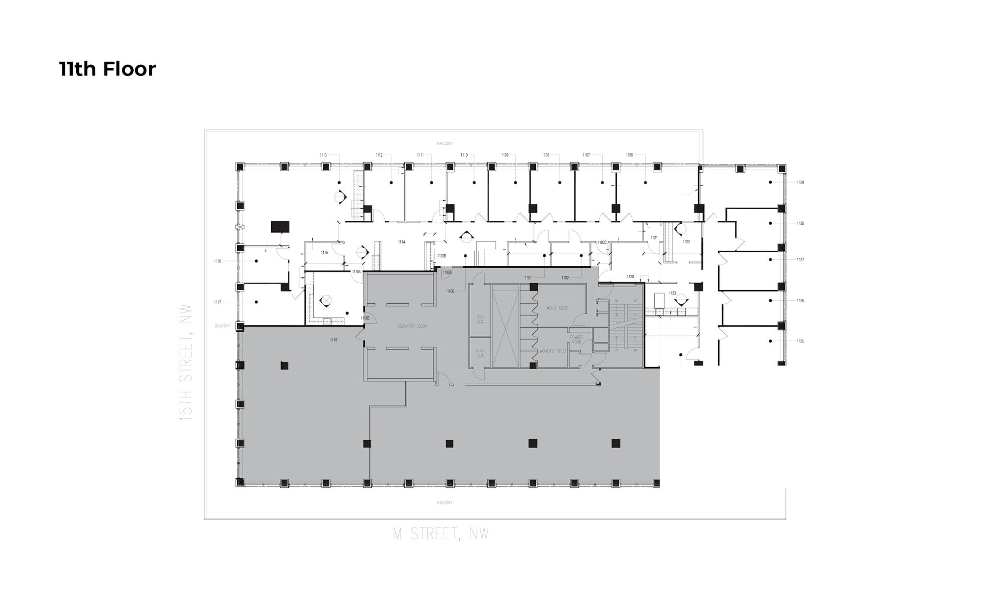 1156 15th St NW, Washington, DC for lease Floor Plan- Image 1 of 1