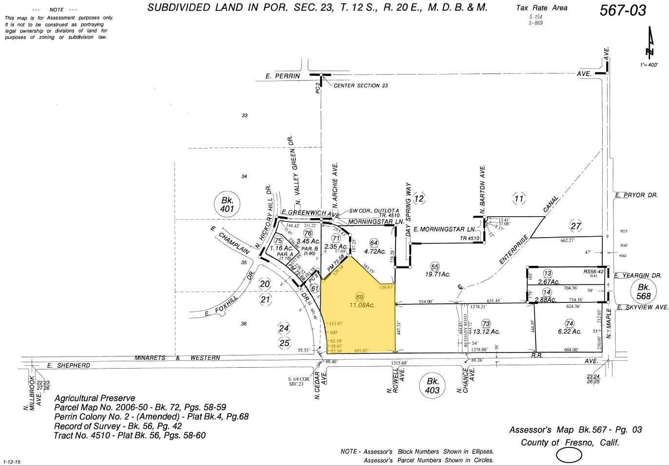 1568 E Champlain Dr, Fresno, CA for sale Plat Map- Image 1 of 1