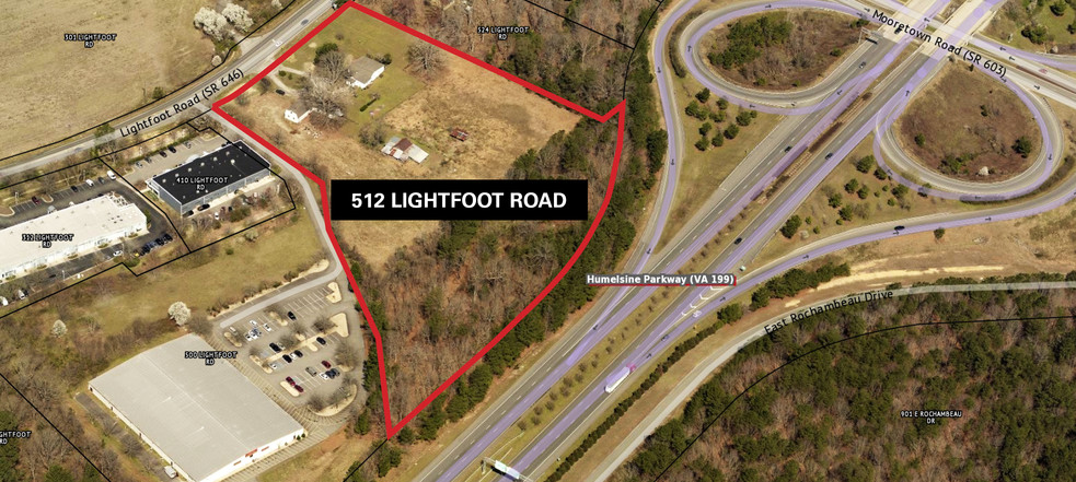 512 Lightfoot Rd, Williamsburg, VA for sale - Aerial - Image 3 of 3