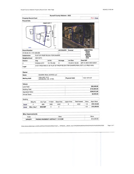 1103 14th St, Phenix City, AL for sale - Site Plan - Image 3 of 3