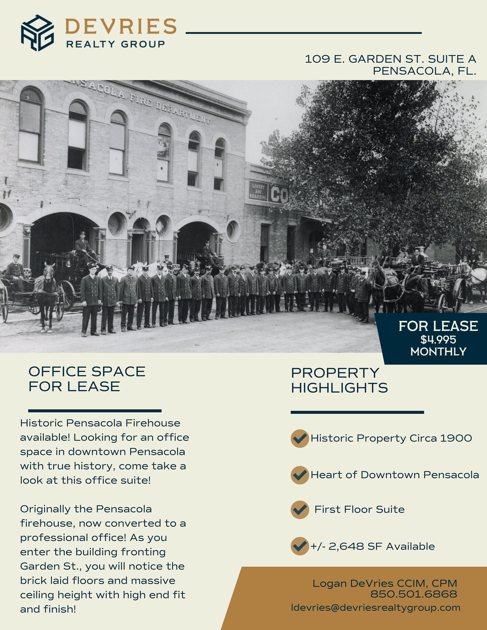 109 Garden St, Pensacola, FL for lease Site Plan- Image 1 of 17