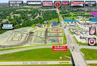 SWC S Aspen Ave & W Norfolk Dr., Broken Arrow, OK - AERIAL  map view - Image1
