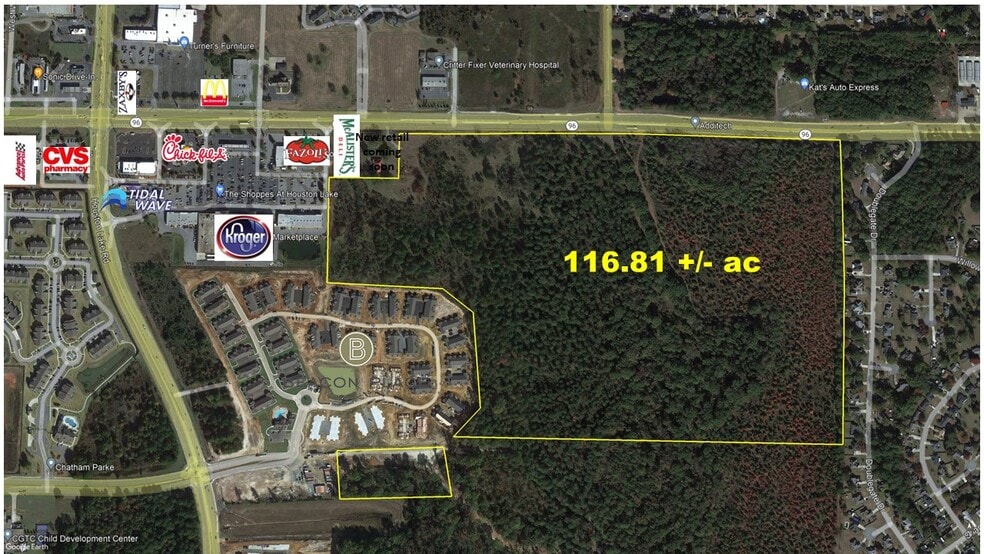 Hwy 96 & Houston Lake Rd, Warner Robins, GA for sale - Aerial - Image 1 of 1
