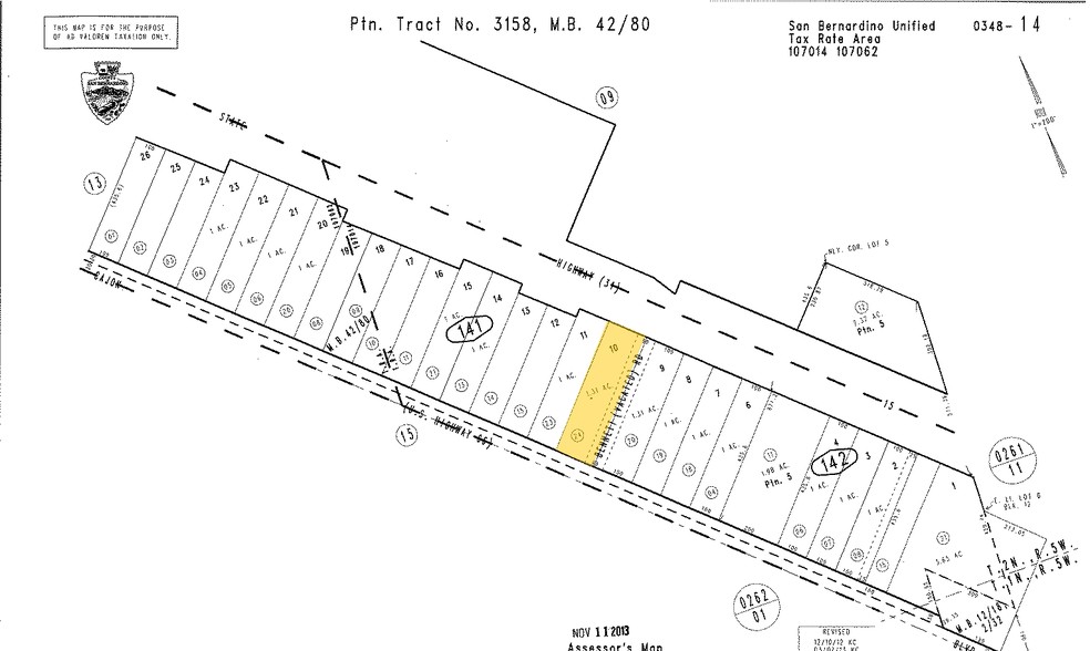 18928 Cajon Blvd, San Bernardino, CA for lease - Plat Map - Image 3 of 14