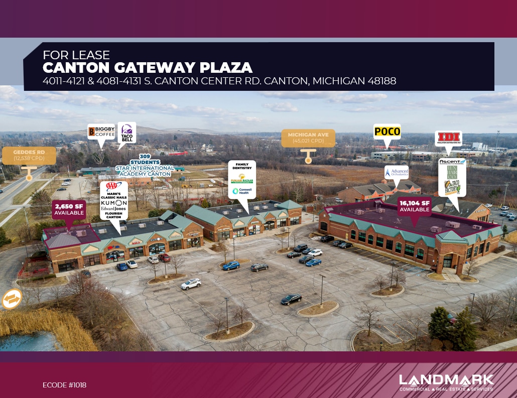 4011-4071 S Canton Center Rd, Canton Township, MI for lease Interior Photo- Image 1 of 1