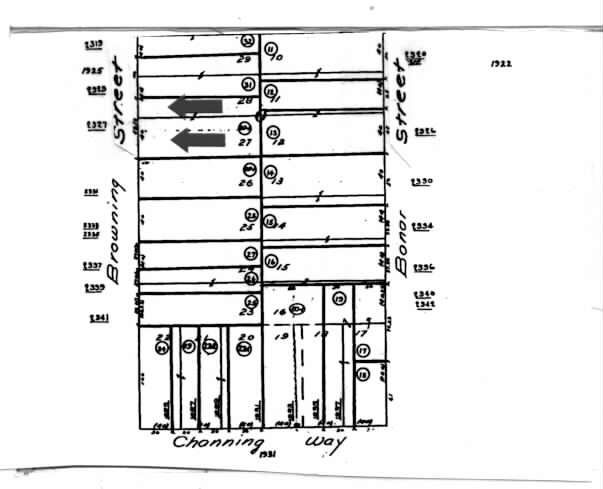 2327 Browning St, Berkeley, CA for sale - Plat Map - Image 1 of 1