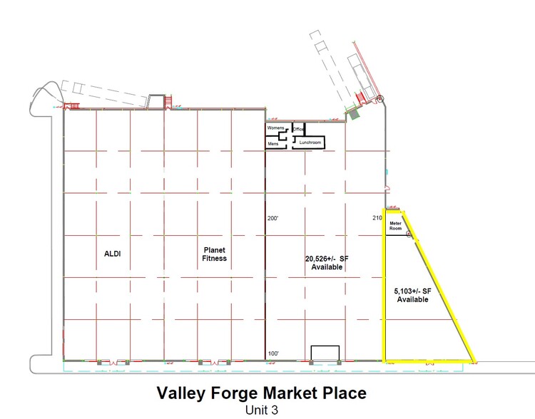 600-650 S Trooper Rd, Norristown, PA for lease - Floor Plan - Image 2 of 5