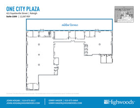 421 Fayetteville St, Raleigh, NC for lease Floor Plan- Image 1 of 2