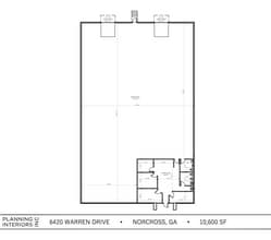 6420-6432 Warren Dr, Norcross, GA for lease Floor Plan- Image 1 of 1