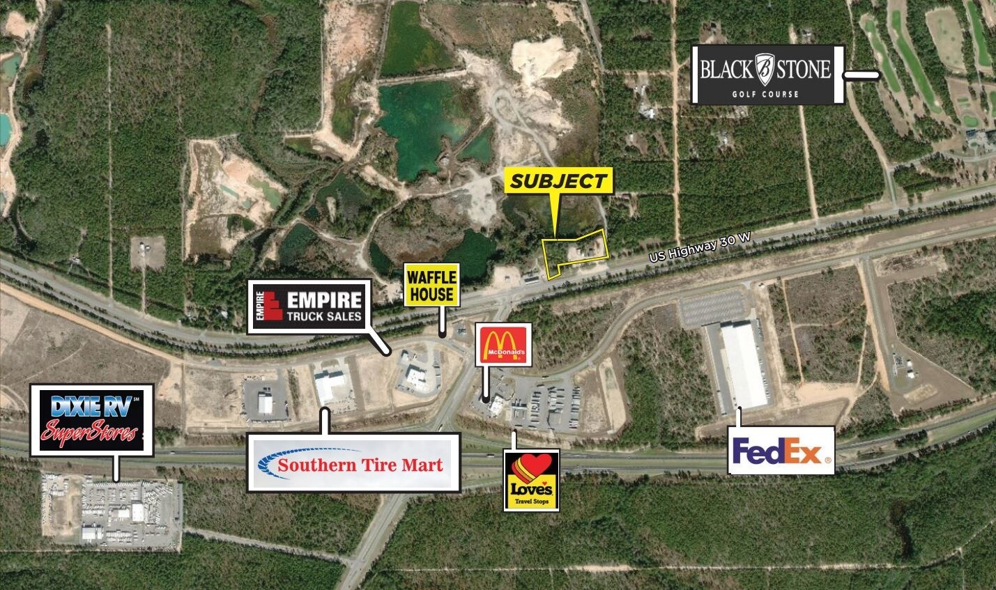 14216 US Highway 90 W, Defuniak Springs, FL for sale Aerial- Image 1 of 1