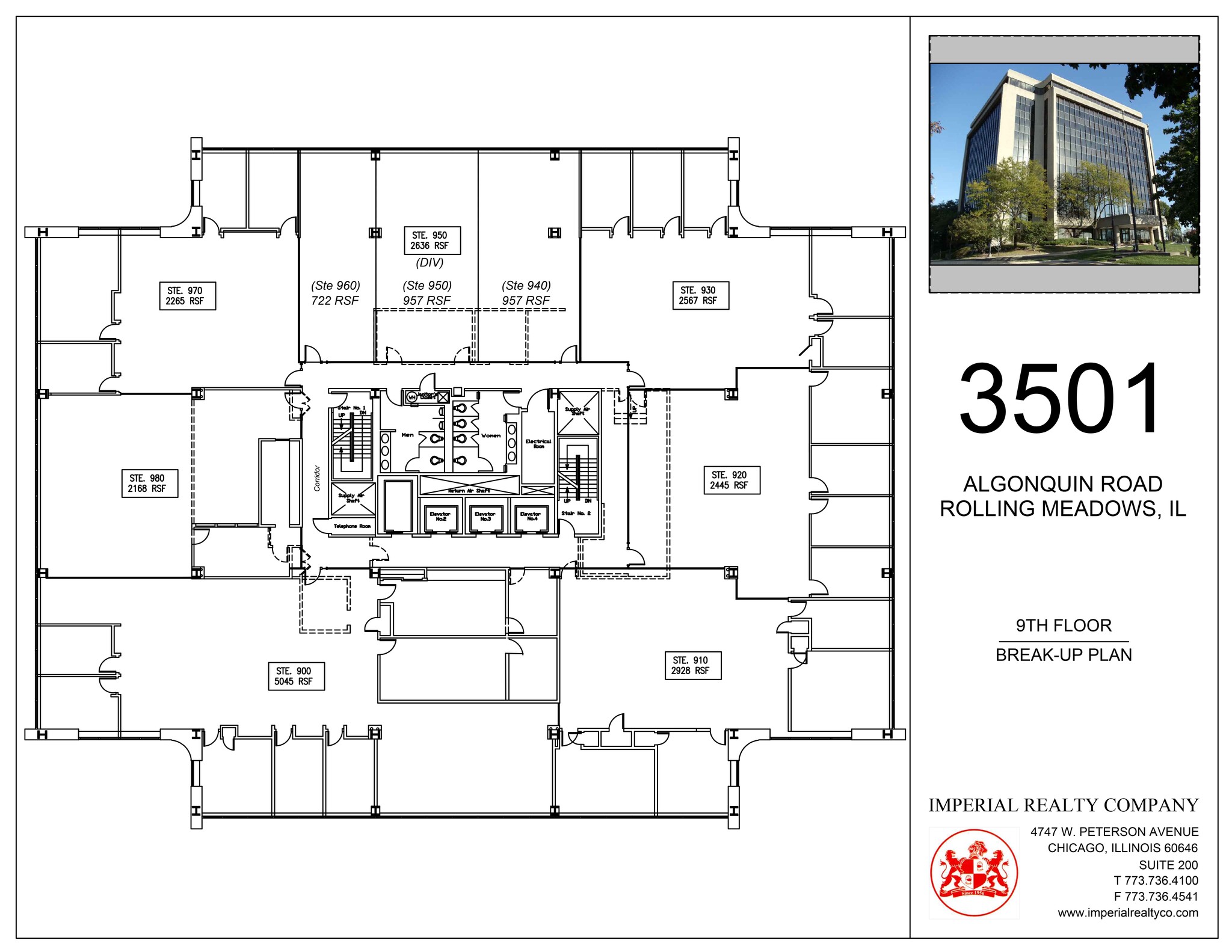 3501 Algonquin Rd, Rolling Meadows, IL for lease Site Plan- Image 1 of 1