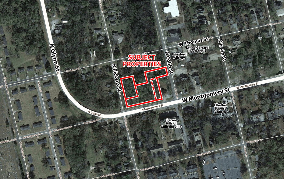 911 W Montgomery St, Milledgeville, GA for sale - Aerial - Image 1 of 2