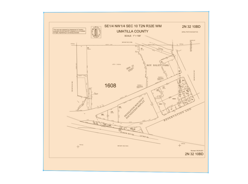 1300 SW Court Ave, Pendleton, OR for sale - Plat Map - Image 1 of 1