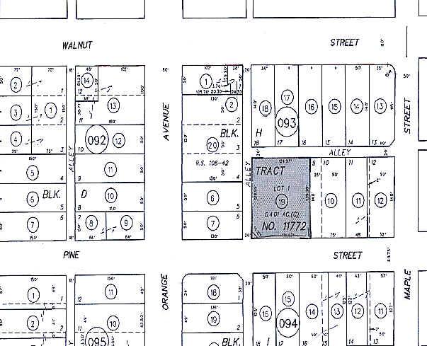 311-313 E Pine St, Santa Ana, CA for sale Plat Map- Image 1 of 1