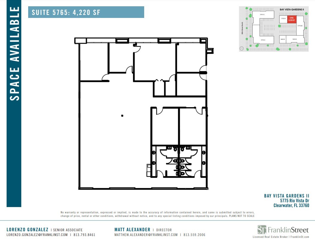 5655-5729 Rio Vista Dr, Clearwater, FL for lease Floor Plan- Image 1 of 1