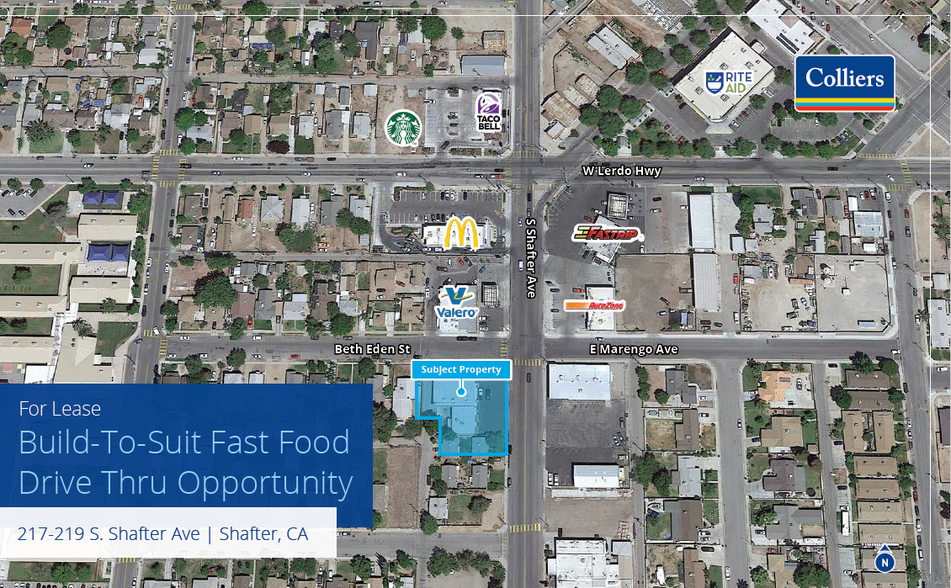 219 S Shafter Ave, Shafter, CA for lease - Aerial - Image 1 of 2