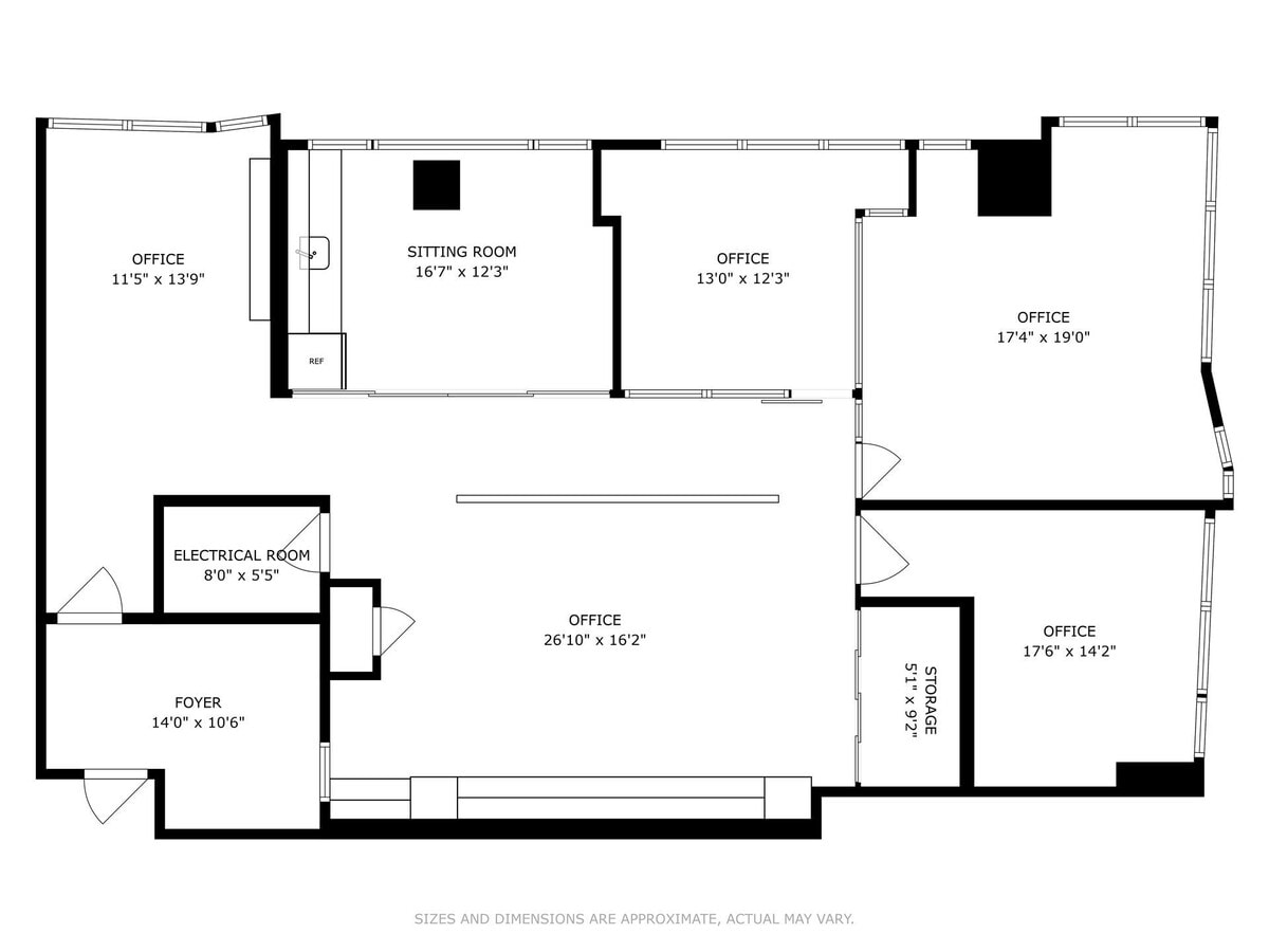 50 W 47th St, New York, NY 10036 - Unit 1808 - - Floor Plan - Image 1 of 1