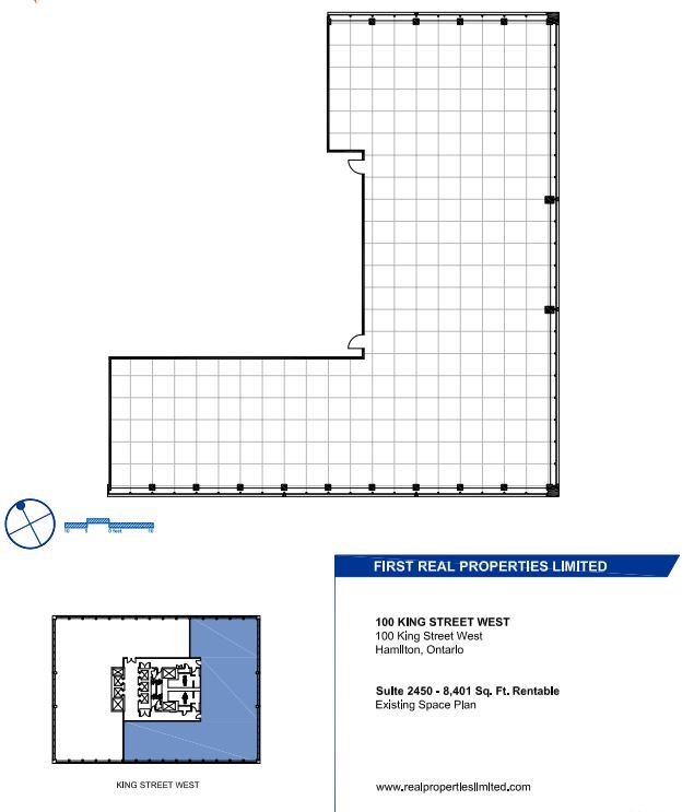 100, 110, and 120 King St W, Hamilton, ON for lease Floor Plan- Image 1 of 3