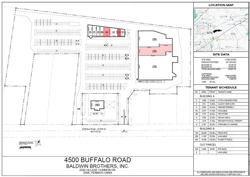 4500 Buffalo Rd, Erie, PA for lease - Site Plan - Image 1 of 1