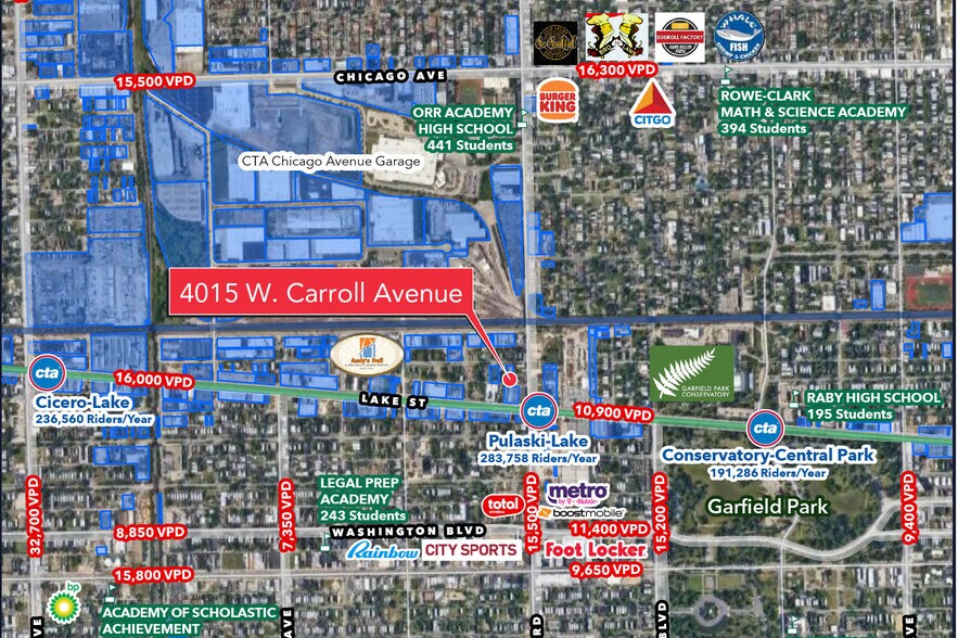 4015 W Carroll Ave, Chicago, IL for lease - Aerial - Image 2 of 8