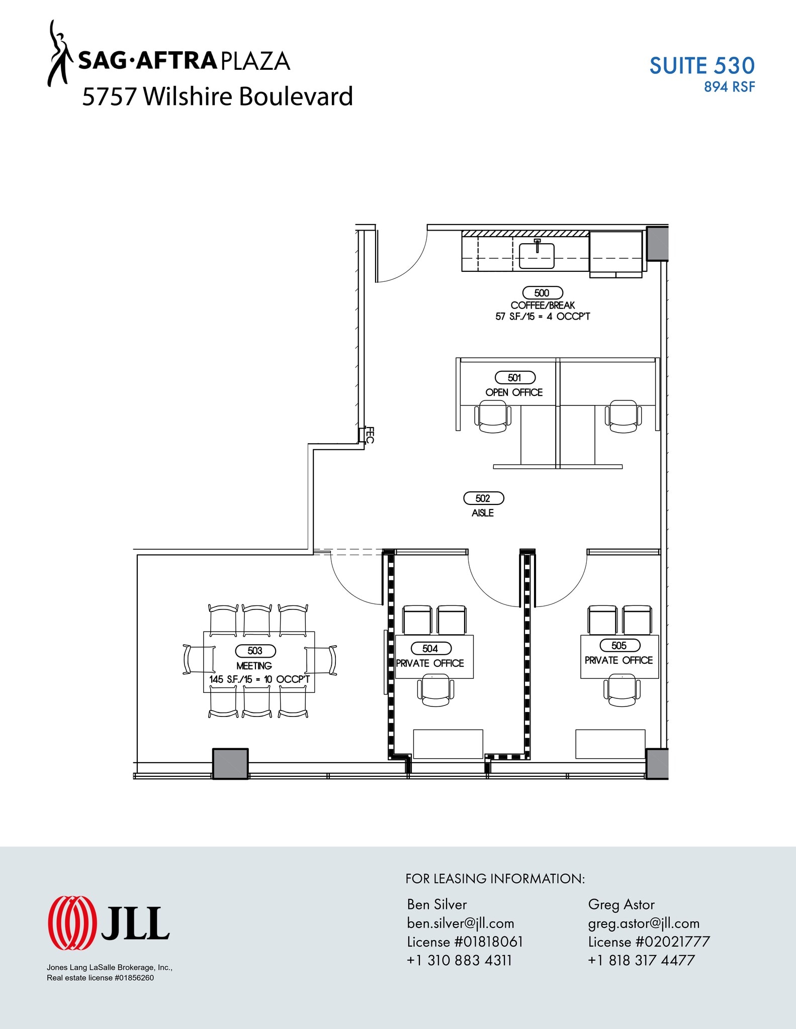 5757 Wilshire Blvd, Los Angeles, CA for lease Site Plan- Image 1 of 1