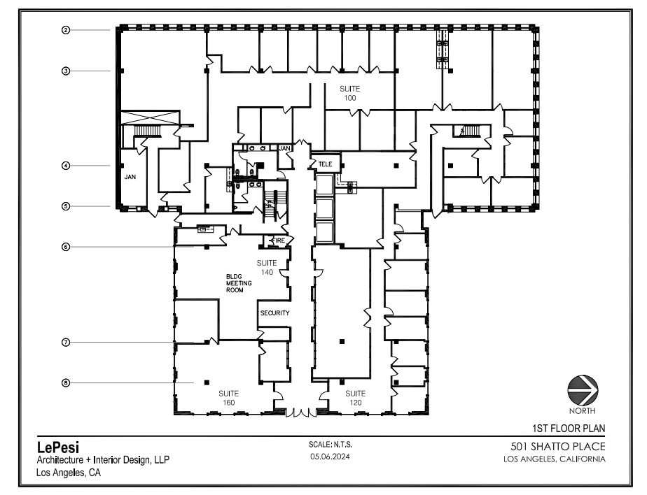 501 Shatto Pl, Los Angeles, CA for lease Floor Plan- Image 1 of 1