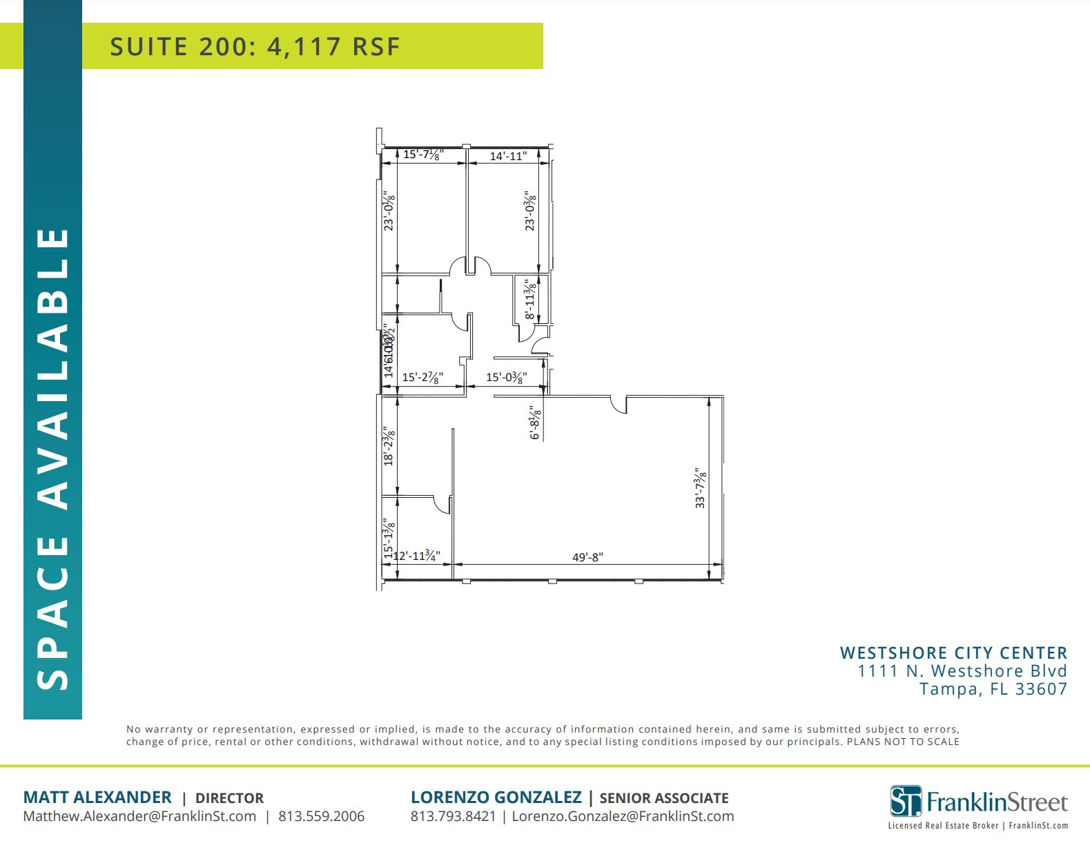 1111 N Westshore Blvd, Tampa, FL for lease Floor Plan- Image 1 of 1