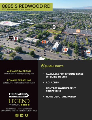 More details for 8895 S Redwood Rd, West Jordan, UT - Land for Lease