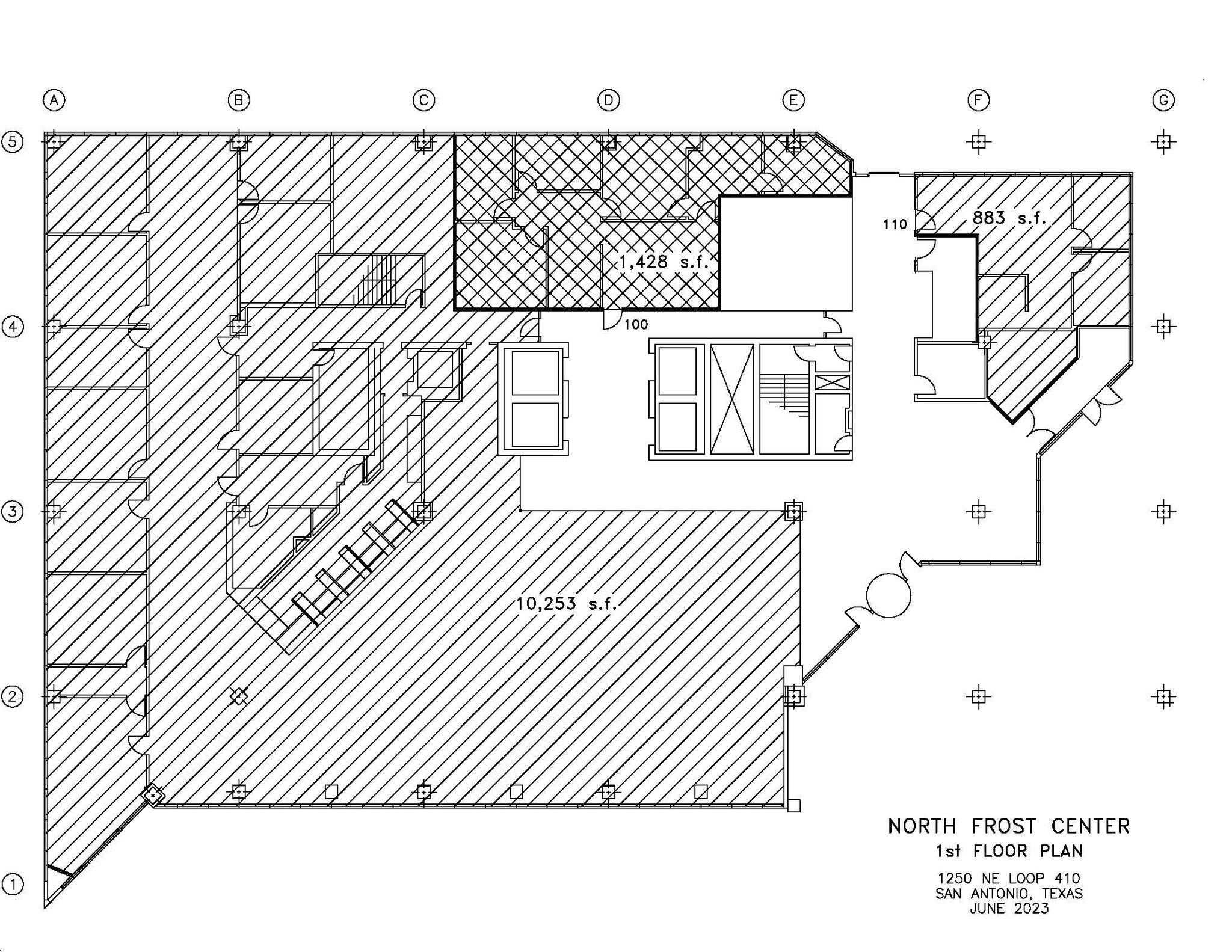 1250 NE Loop 410, San Antonio, TX for lease Typical Floor Plan- Image 1 of 2