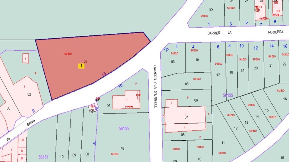 Land in Bell-lloc d'Urgell, Lérida for sale - Plat Map - Image 3 of 4