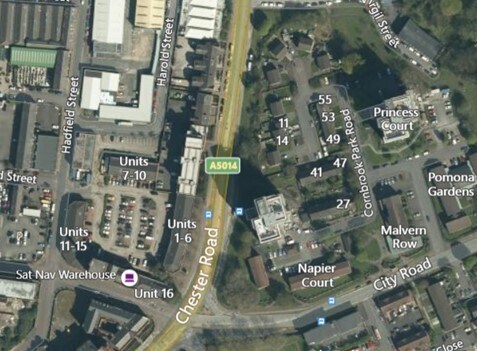 380 Chester Rd, Manchester for lease - Aerial - Image 2 of 2