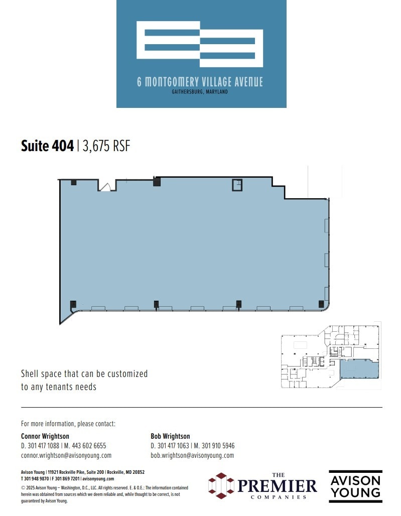 6 Montgomery Village Ave, Gaithersburg, MD for lease Floor Plan- Image 1 of 1