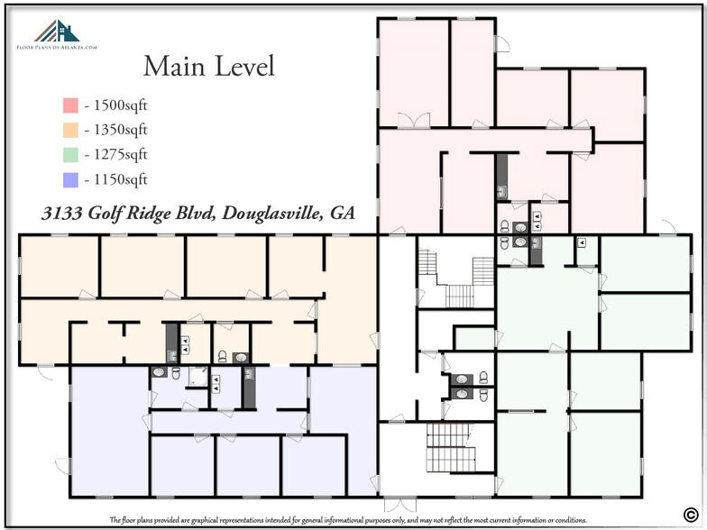 3133 Golf Ridge Blvd, Douglasville, GA for sale - Floor Plan - Image 2 of 12