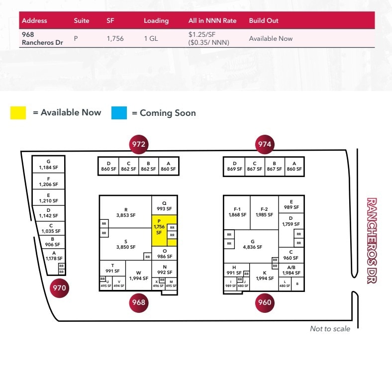 960 E Rancheros Dr, San Marcos, CA for lease Site Plan- Image 1 of 1