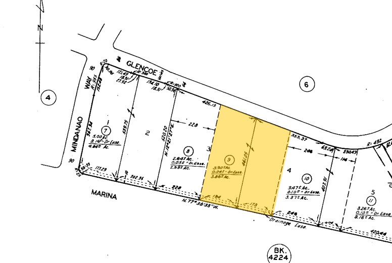 4503-4509 Glencoe Ave, Marina Del Rey, CA for lease - Plat Map - Image 2 of 14