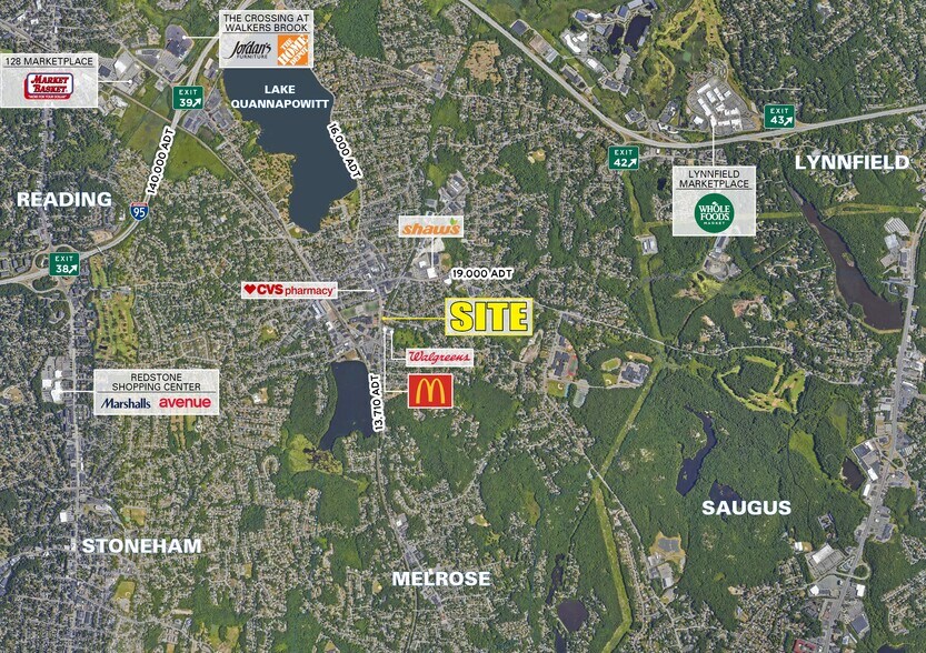 500 Main St, Wakefield, MA for lease - Aerial - Image 1 of 3