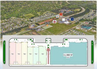 3151 Russell Pky, Warner Robins, GA - AERIAL  map view