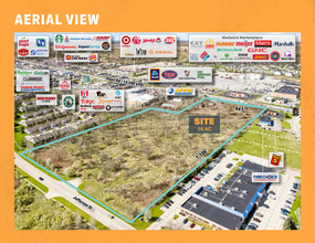 1053 Pearl Rd, Medina, OH - aerial  map view