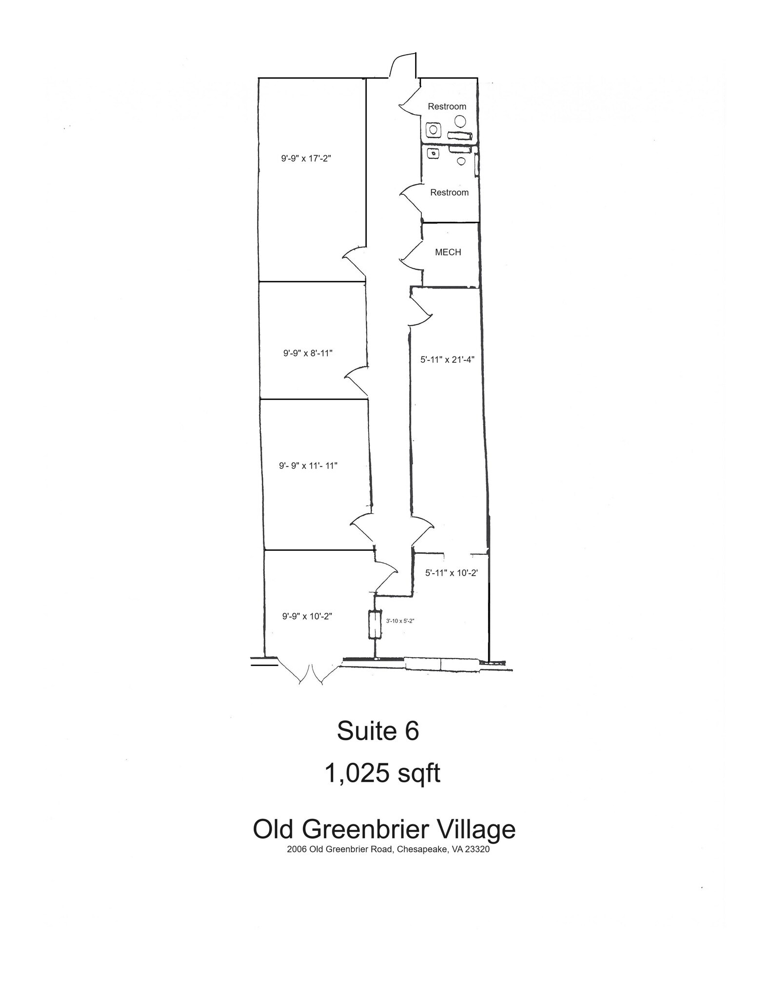 2010 Old Greenbrier Rd, Chesapeake, VA for lease Site Plan- Image 1 of 1