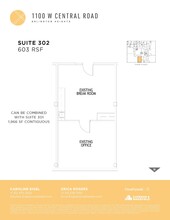 1100 W Central Rd, Arlington Heights, IL for lease Floor Plan- Image 1 of 1