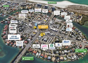 400-423 Saint Armands Cir, Sarasota, FL - Aerial  map view