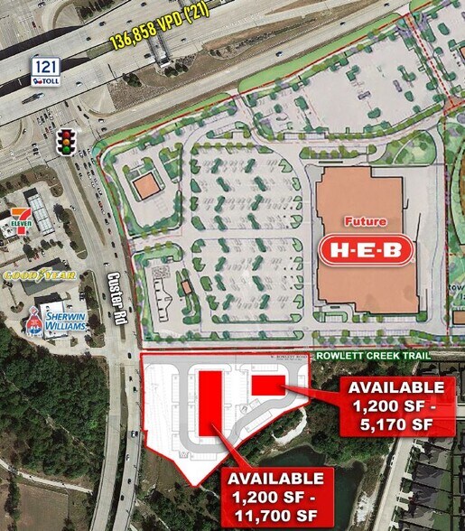 00 Southeast Quadrant of Custer & 121, Allen, TX 75013 Southeast