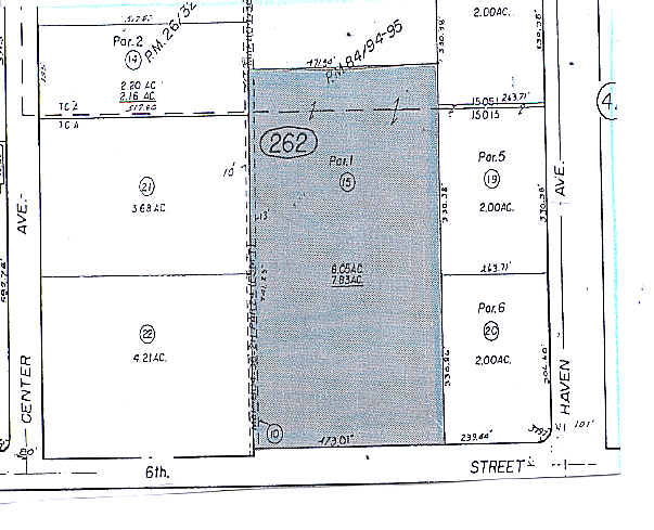 10404 6th St, Rancho Cucamonga, CA for lease - Plat Map - Image 3 of 5