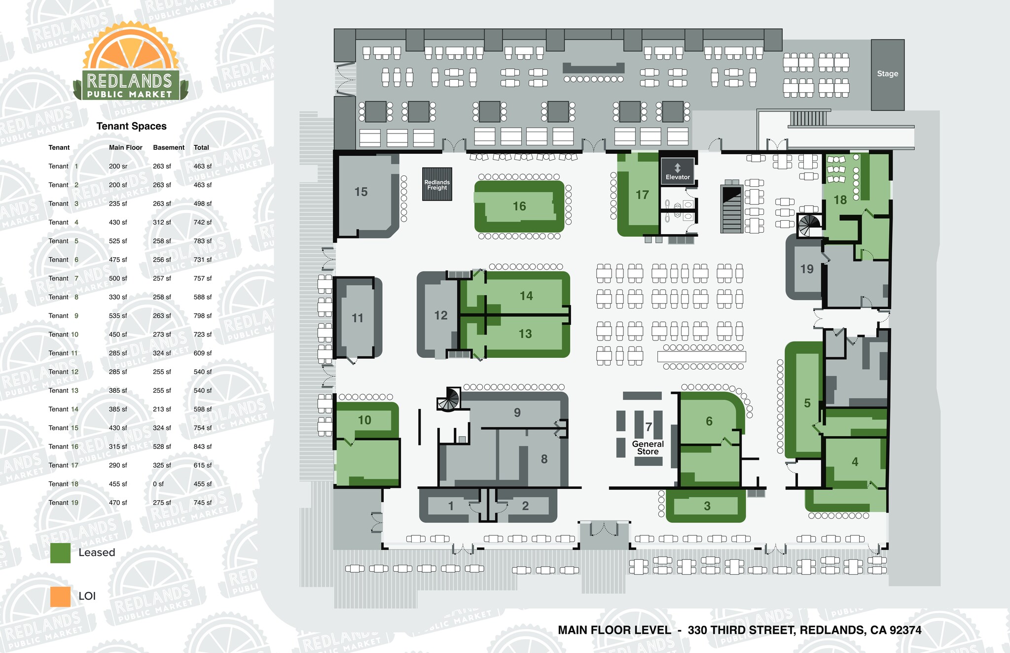 330 3rd St, Redlands, CA for lease Site Plan- Image 1 of 1