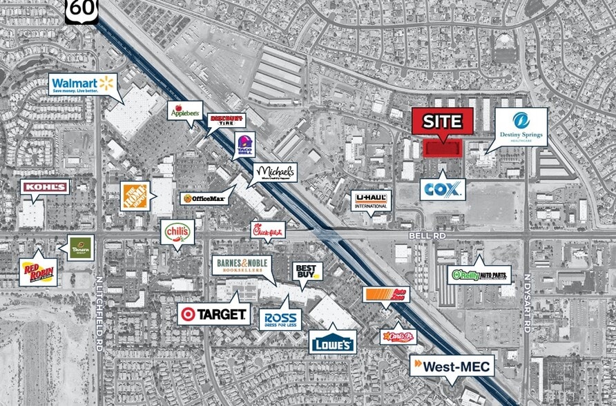 13263 W Foxfire Dr, Surprise, AZ for sale - Aerial - Image 3 of 4