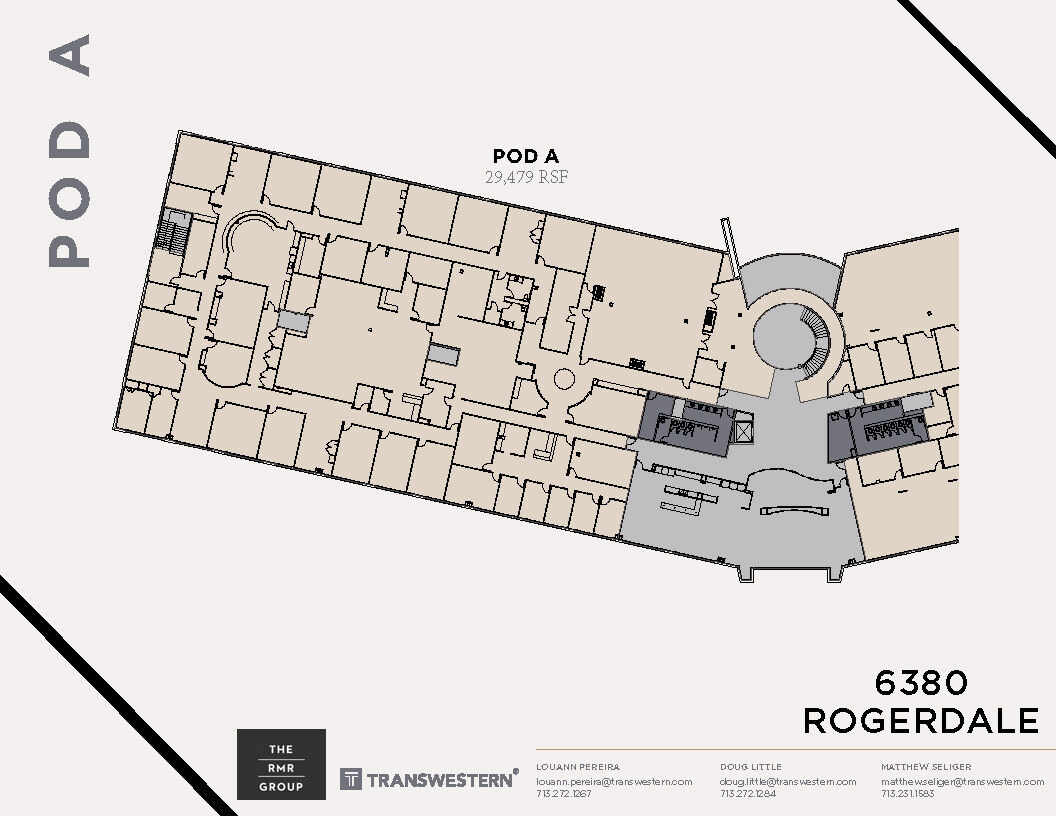 6380 Rogerdale Rd, Houston, TX for lease Floor Plan- Image 1 of 2