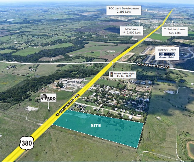 8106 W University Dr, Denton, TX for sale - Aerial - Image 3 of 5