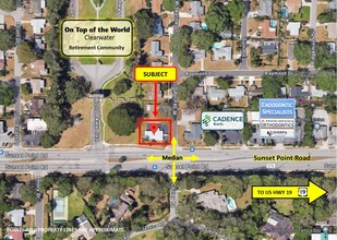 2424 Sunset Point Rd, Clearwater, FL - aerial  map view